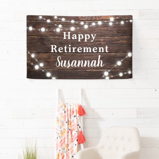 Moderne  rustpartij spandoek (Insitu)