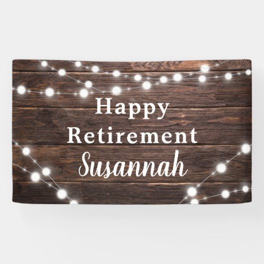 Moderne rustpartij spandoek (Horizontaal)