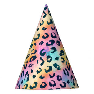 Moderne Safari Dieren Print Verjaardagsfeest Feesthoedjes