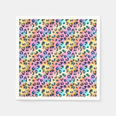 Moderne Safari Dieren Print Verjaardagsfeest Servet (Voorkant)