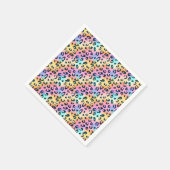 Moderne Safari Dieren Print Verjaardagsfeest Servet (Hoek)