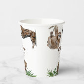 Moderne Safari wild één 1e verjaardag Papieren Bekers (Links)