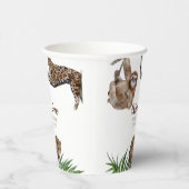 Moderne Safari wild één 1e verjaardag Papieren Bekers (Rechts)