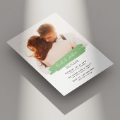 Moderne Sage & Brushstroke: Gepersonaliseerde brui Kaart