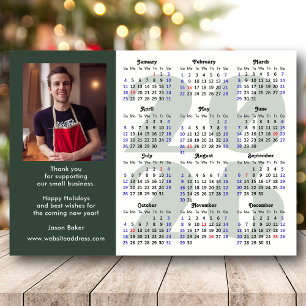 Moderne Sage Green 2025 Kalender Foto Magnetisch