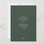 Moderne Sage Green 2025 Kalender Minimalistische F Feestdagenkaart (Achterkant)