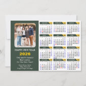 Moderne Sage Green 2025 Kalender Minimalistische F Feestdagenkaart (Voorkant)