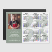 Moderne Sage Green 2026 Kalender Foto Magnetisch (Voorkant / Achterkant)