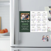 Moderne Sage Green 2026 Kalender Foto Magnetisch