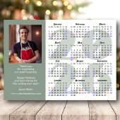 Moderne Sage Green 2026 Kalender Foto Magnetisch