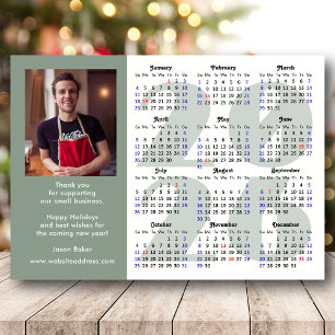 Moderne Sage Green 2026 Kalender Foto Magnetisch