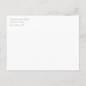 Moderne Sage Green Botanical No Menu RSVP Briefkaa (Achterkant)