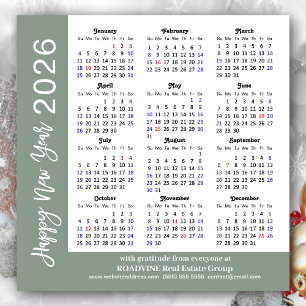 Moderne Sage Green Business 2025 Kalender Eenvoudi Feestdagenkaart