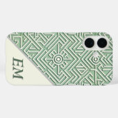 Moderne Sage Green en Cream geometrische Case-Mate iPhone Case (Achterkant (horizontaal))