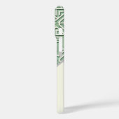 Moderne Sage Green en Cream geometrische Case-Mate iPhone Case (Achterkant / Links)