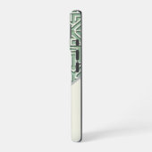 Moderne Sage Green en Cream geometrische iPhone 16 Hoesje (Linkerkant)