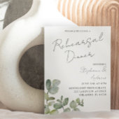 Moderne Sage Green Eucalyptus Rehearings Dinner in Kaart