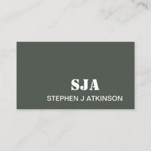 Moderne Sage Green minimalistische professionele I Visitekaartje