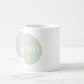 Moderne Sage Green Mom Koffiemok (Voorkant links)