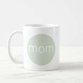 Moderne Sage Green Mom Koffiemok