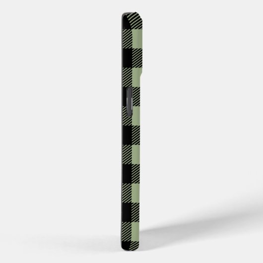 Moderne Sage Green Plaid Controleer Patroonnaam Case-Mate iPhone Case (Achterkant / Rechts)