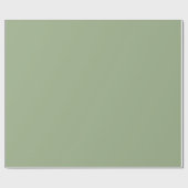 Moderne Sage Green Plain Effen Kleur Cadeaupapier (Vlak)