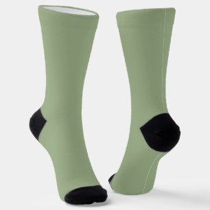 Moderne Sage Green Plain Effen Kleur Sokken