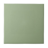 Moderne Sage Green Plain Effen Kleur Tegeltje (Voorkant)