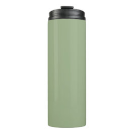 Moderne Sage Green Plain Effen Kleur Thermosbeker