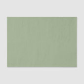 Moderne Sage Green Plain Effen Kleur Tissuepapier (Voorkant)