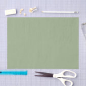 Moderne Sage Green Plain Effen Kleur Tissuepapier (Craft)