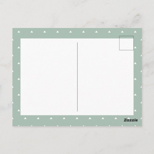 Moderne sage groen beter samen sparen de datum briefkaart (Achterkant)