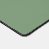 Moderne Sage Groen & Witte Wildbloemen Monogram Bureaumat (Hoek)