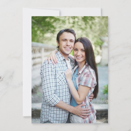 Moderne Sage Groene Ampersand Elegante Foto Save The Date (Achterkant)