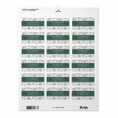 Moderne sage groene botanische elegant eucalyptus etiket (Full Sheet)