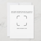 Moderne Sage Groene en Gouden Douche Uitnodigingen (Achterkant)