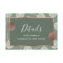 Moderne Sage Groene Paardenbloem Behuizing Kaart