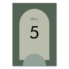 Moderne Sage Moss Groene Boho Arch Geometrische Br Kaart