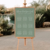 Moderne Sage Oh Baby Eenvoudige Douche Zitkaart Poster