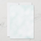 Moderne Sage Rehearsal & Diner Kaart (Achterkant)