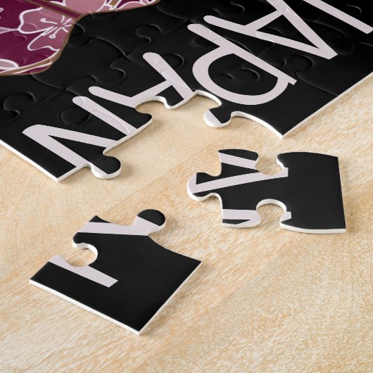 Moderne Sakura Fan Hand geïllustreerd Japan Legpuzzel (Zijkant)