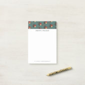 Moderne Sakura Kersenboom en Aap Aziatisch Post-it® Notes (Op bureau)