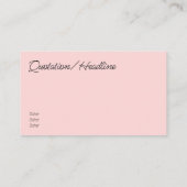 Moderne Sakura   Visitekaartje (Achterkant)