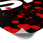 Moderne Sale Sign, Zwart en Rood Boutique Sale Poster (Hoek)