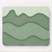 Moderne Salie Mint Golvende Muismat (Voorkant)