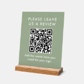 Moderne saliegroene aangepaste QR-code voor recens Acryl Bord (Hoek)