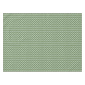 Moderne Saliegroene Driehoek Kerst Geometrisch Tafelkleed (Voorkant (Horizontaal))