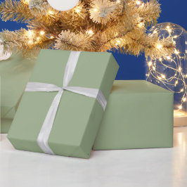 Moderne saliegroene effen kleur cadeaupapier