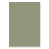 Moderne Saliegroene en Witte Simpele Bruiloft Kaart (Achterkant)
