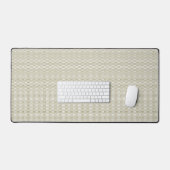 Moderne saliegroene geometrische grote bureaumat (Keyboard & Muis)